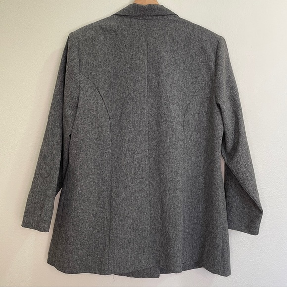 Vintage Main Street Classics Double-Breasted Suit Jacket - Gray - Picture 2 of 12